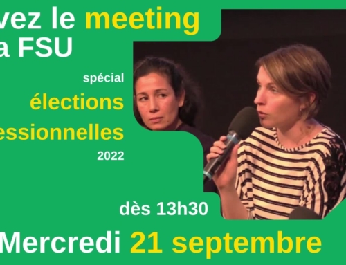 Meeting FSU spécial Élections professionnelles 2022
