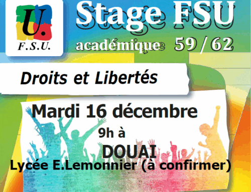 Stage syndical : Droits et Libertés