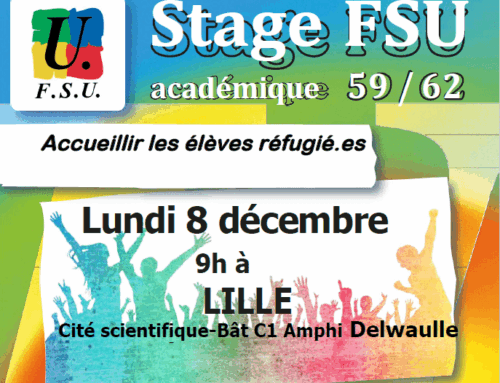 Stage syndical : Accueillir les élèves réfugié·es
