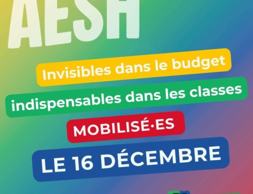 Le 16 décembre, mobilisé.es pour les droits des AESH
