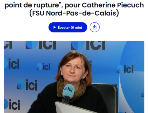 Carte scolaire : « On est vraiment à un point de rupture », pour Catherine Piecuch (FSU Nord-Pas-de-Calais)