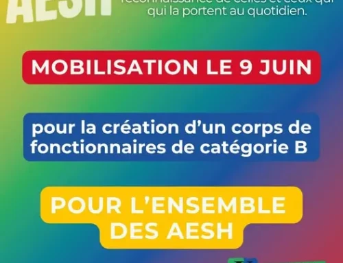 AESH : faisons-nous entendre ! En grève le mardi 9 juin !
